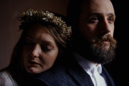 Couronne de fleurs de l'atelier Lilas Wood fleuriste mariage à lyon en Rhône alpes - Photographie Rock my world photography